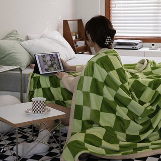 Checker Blanket   Lap Blanket Throw  100 x 150 cm
