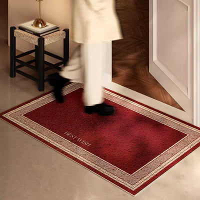 Red color entrance mat 50x80 mud-removing mat