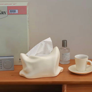 Pillow motif ceramic tissue case