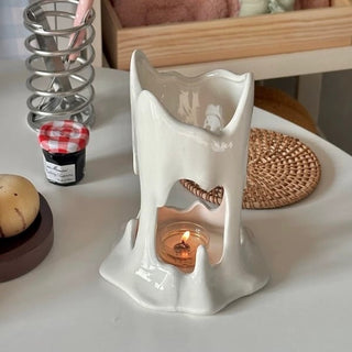 Melting Ceramic Brush Stand  Candle Holder Storage
