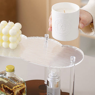 Acrylic Cloud-Shaped Two-Tier Rack  Cosmetic Storage Tray