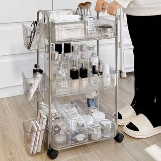 Acrylic Rack Wagon with Basket  2 Types