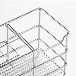 Stainless steel silver multi-purpose stand pen holder brush stand storage