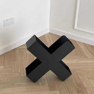 X-shaped Iron Magazine Rack Storage Book Stand