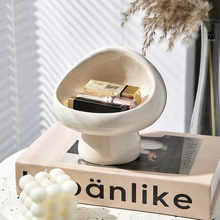 Mushroom-shaped Ceramic Tray Storage Trayin