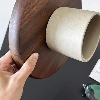 Acacia Wood Round Tray with Legs