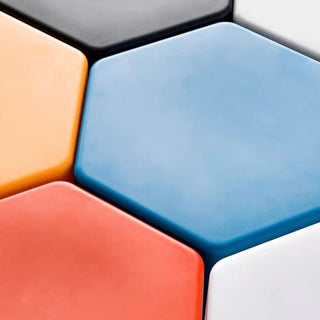 Hexagonal Color Stool     Chair Side Table Ottoman