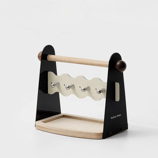 Handle-equipped Wave Accessory Key Stand Tray  Storage Tray for Small Items