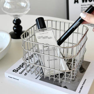 Set of 2  Stainless Steel Wire Mini Baskets