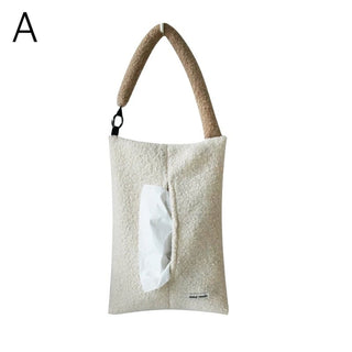 Hanging Fluffy Boa Tissue Case   Car Wall Mountable