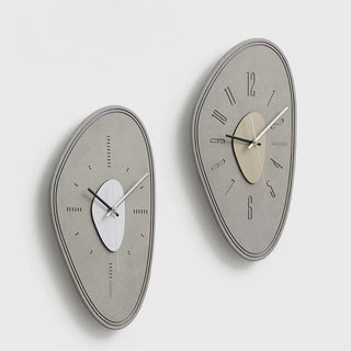 Matte Gray Nuance Design Art Clock  Wall Clock