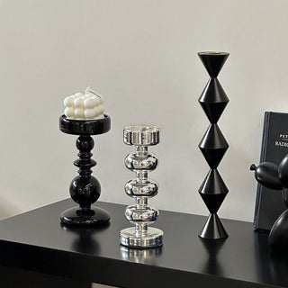 Glass Bubble Candle Holder   Decorative Object