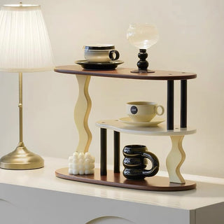 Wave Design Three-Tier Storage Display Rack