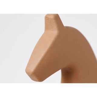 Set of 2  Horse Motif Wood Ornament Figurine