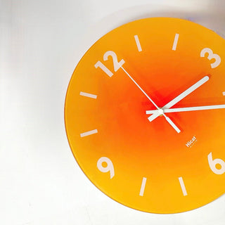 Gradient Wall Clock with Stand and Lettering