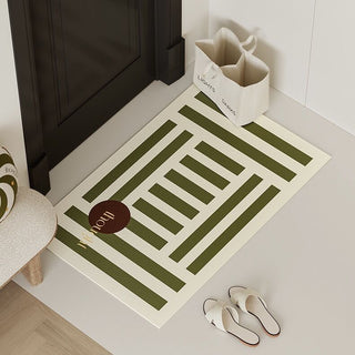 Striped pattern water-repellent entrance mat 50 x 80 cm wipeable mat
