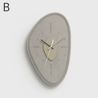 Matte Gray Nuance Design Art Clock  Wall Clock