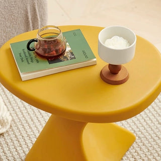 Curved Design Colorful Side Table