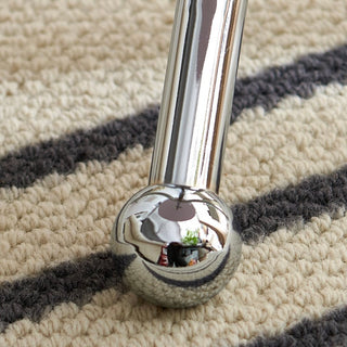 Silver Twist Leg Round Mini Side Table