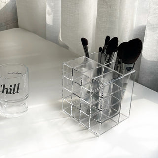 Clear Acrylic Lip Brush Stand Cosmetic Storage
