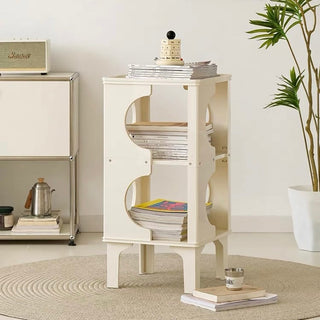 Legged Curved Three-Tier Storage Display Rack Side Table