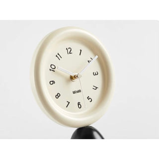 Round Clock with Tray   Table Clock Decorative Object