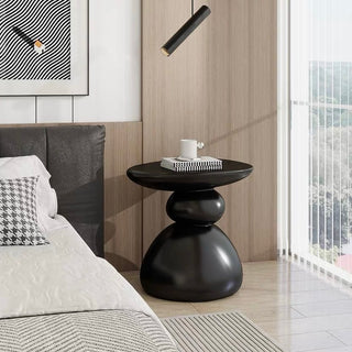 Modern Art Design Compact Side Table Black