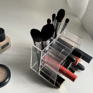 Clear Acrylic Lip Brush Stand Cosmetic Storage