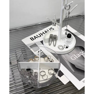 Tree-shaped degree rotating accessory key stand storage small item holder
