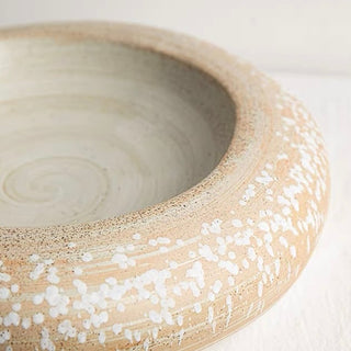 Natural Ceramic Round Big Tray