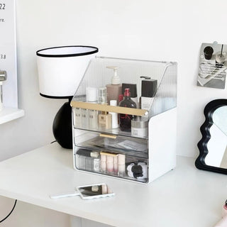 Large Capacity Lidded Drawer Cosmetic Storage Box