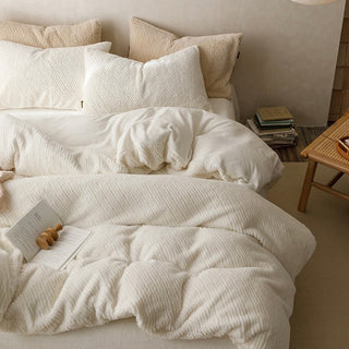 Milk Velvet Warm and Fluffy Duvet Cover Set  Bed Cover Bedding Cover