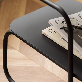 Iron Frame Two-Tier Side Table  Storage Rack Coffee Table