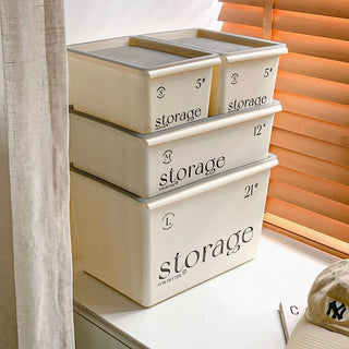 piece set stackable storage boxes with lids clothing storage cases.