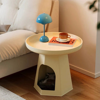 PetHouse Round Side Table     Sofa Table Cat House Multifunctional