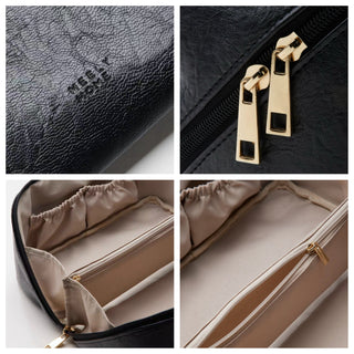 Simple Leather Large Capacity Cosmetic Storage Pouch  Travel Pouch