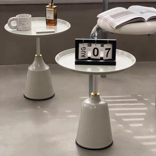 Gold Accent Mini Round Side Table