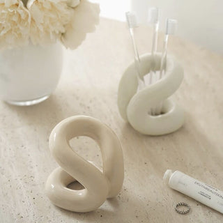 Chubby Ceramic Brush Stand  Multi-purpose stand pen holder