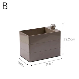 Sliding Rectangular Tier Accessory Tray