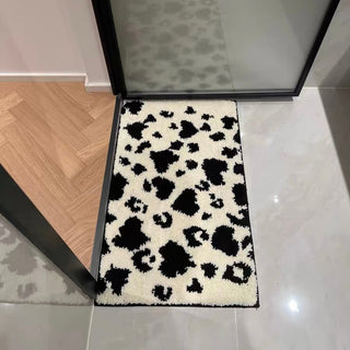 Monochrome Cow print Door mat entrance mat 50x80cm bath mat