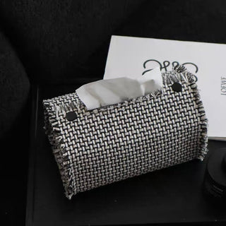 Tweed-style fringe mixed tissue case