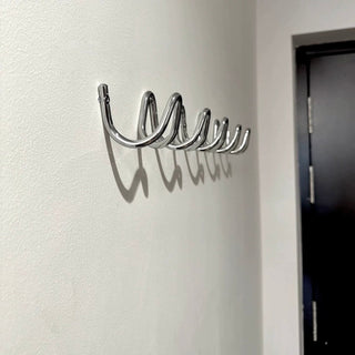 Silver Wavy Wall Hooks   Hanger Hooks   Wall-mounted Storage