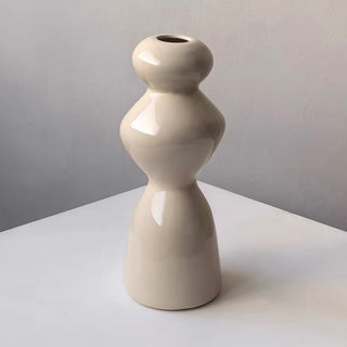 Monochrome Ceramic Flower Vase
