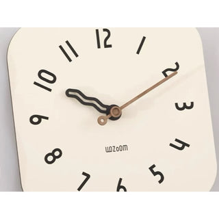 Square Wave Clear Clock  Wall Clock