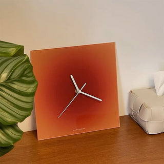 Square Gradient Clock Table Clock Wall Clock