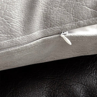 Rich Faux Leather Monotone Cushion Cover  45 x 45 cm