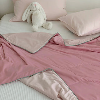 Piping Cooling Summer Blanket Colorful Blanket   Single Item 2 Sizes Cool