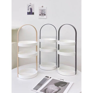 Archframe Round Three-Tier Rack  Cosmetic Storage