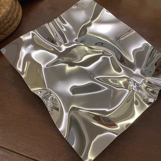 Stainless steel mirror silver tray accessory storage