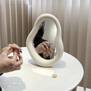Plump and unique frame tabletop mirror    wall-mounted mirror